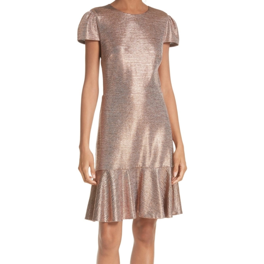 NWT Alice + Olivia Rose Gold Dress